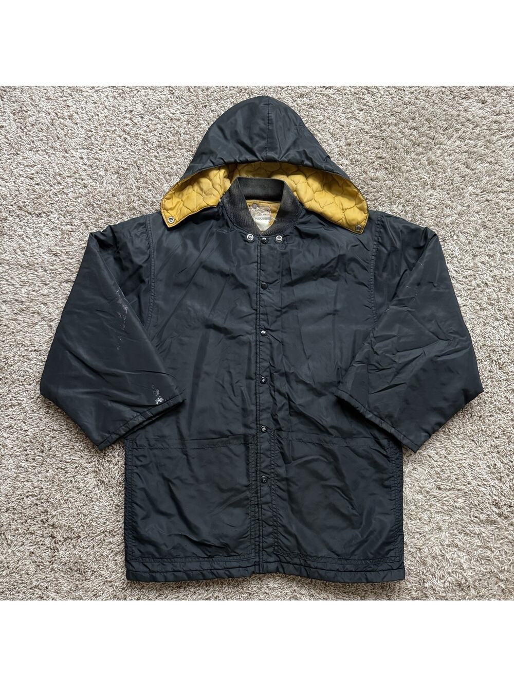 Vintage 60’s Southland Athletic MFG Black Coaching Jacket Afterhood Men’s Size M